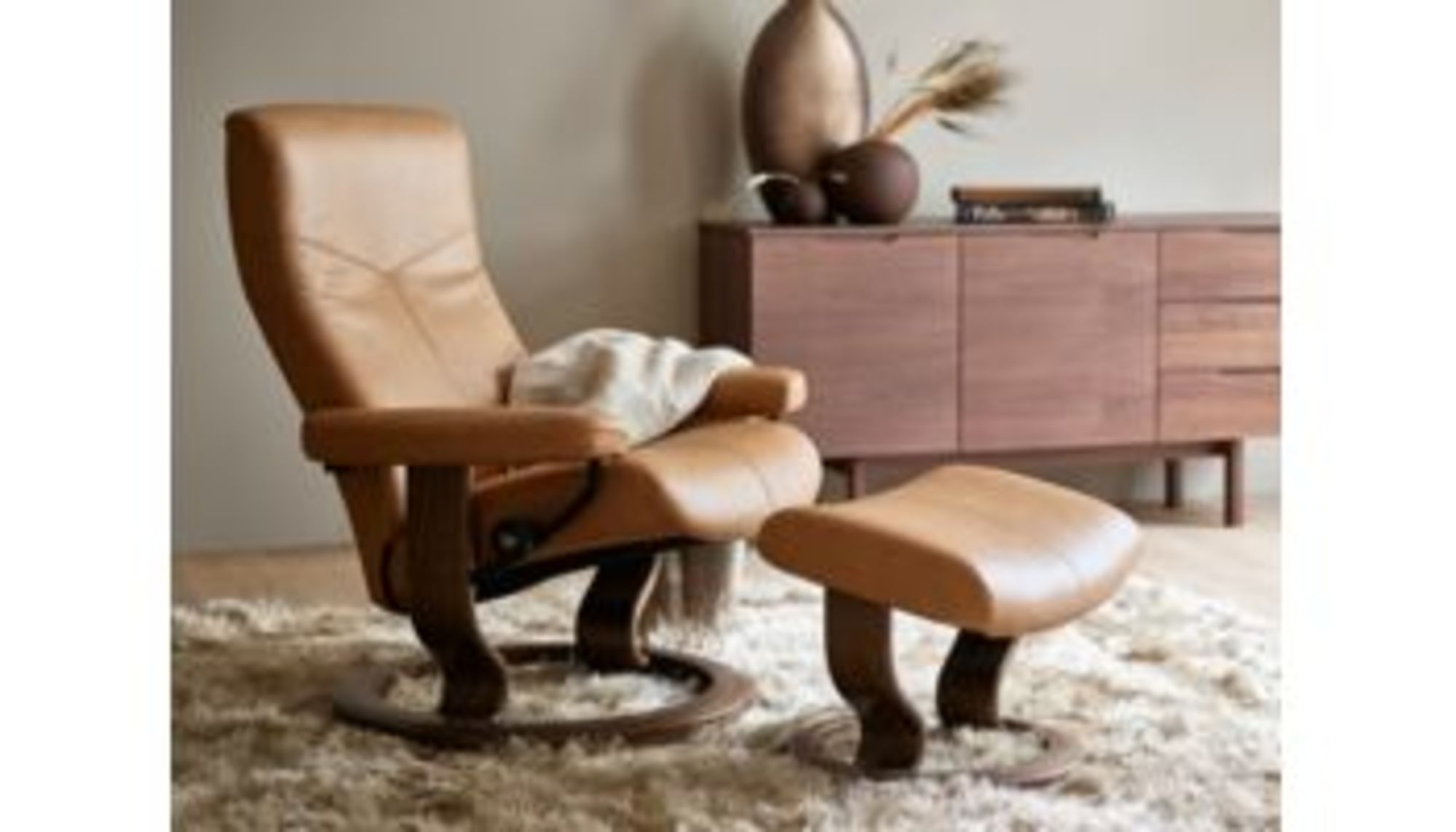 Stressless Sessel und Hocker Dover taupe » Wohnzimmer
