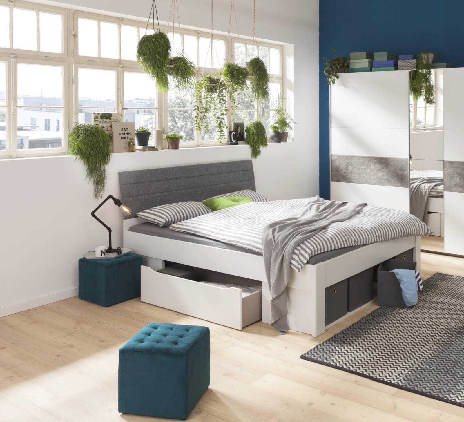 Bettanlage inkl. Nachttisch Scala 0156.40+60Y7.40+6818 Orange-Z