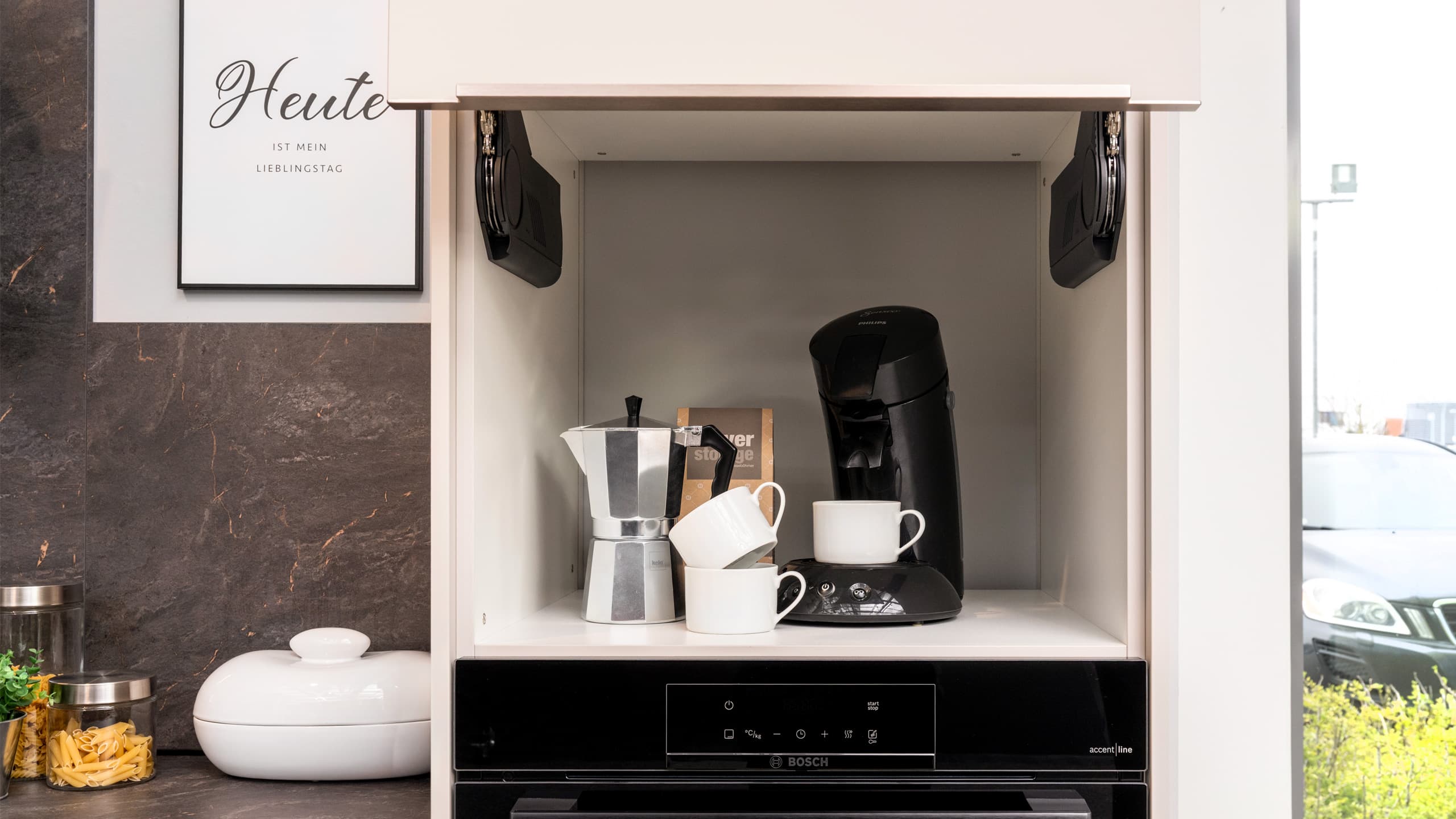 Zeitlose L-Küche "Easytouch" von Nobilia