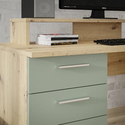 Schreibtisch, 1 T + 4 SBK Net 106 MT980-M888-U59
