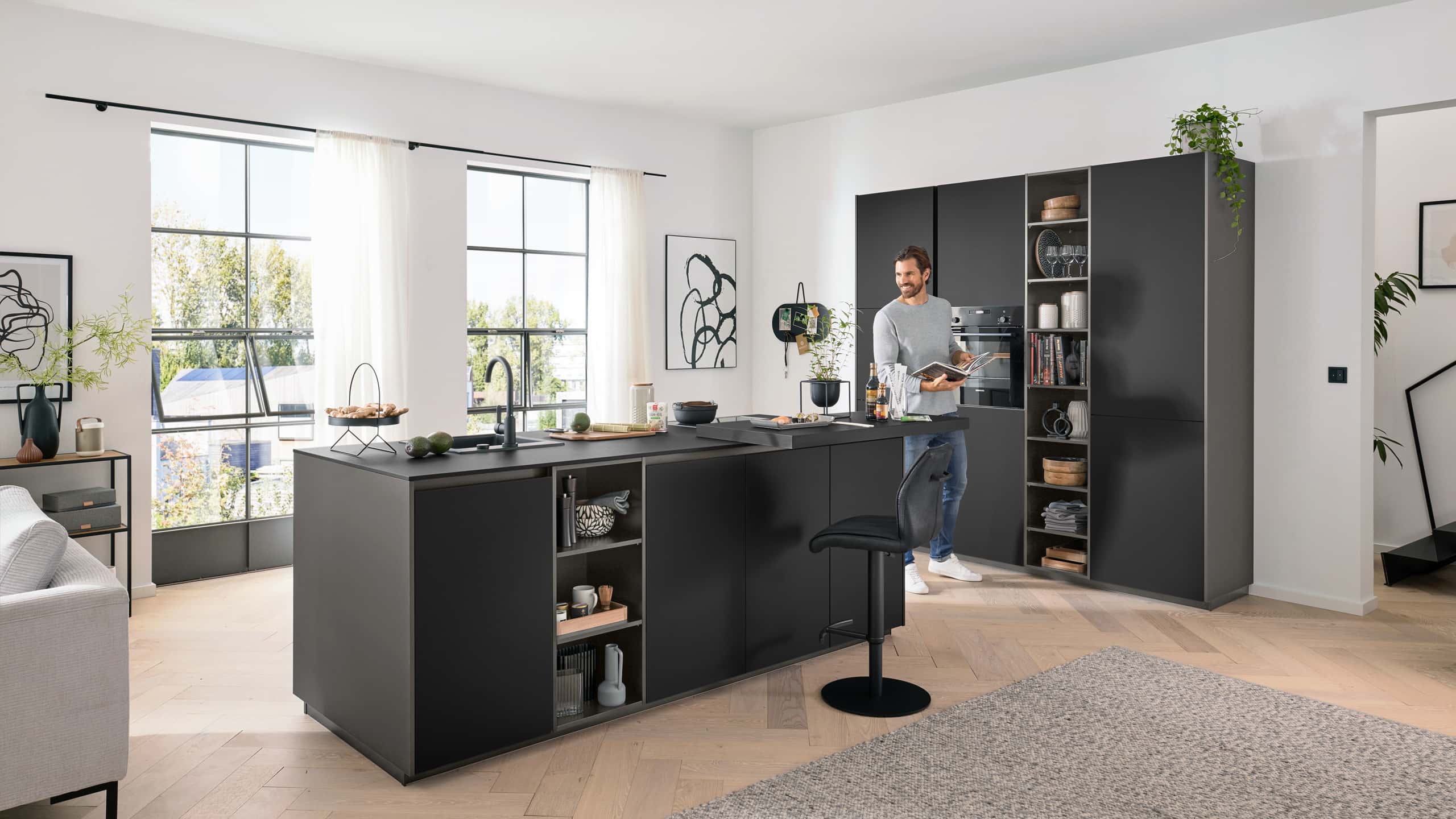 Moderne Inselküche "Serie 3091" von Interliving