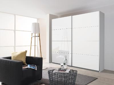 Schwebetürenschrank, 2-trg., Quadra                     Orange-Z