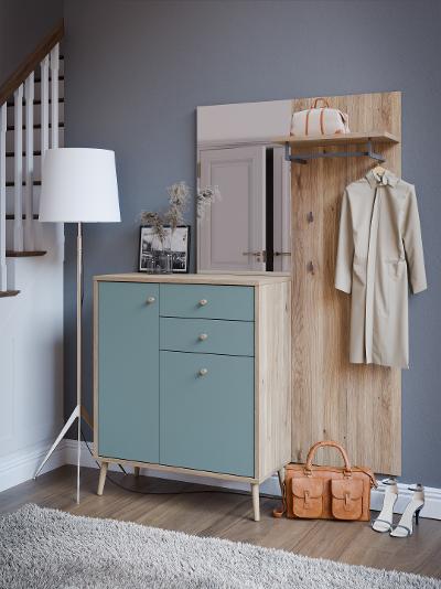 Garderobe, 2 T +  2 SBK chenua WQND01-M801