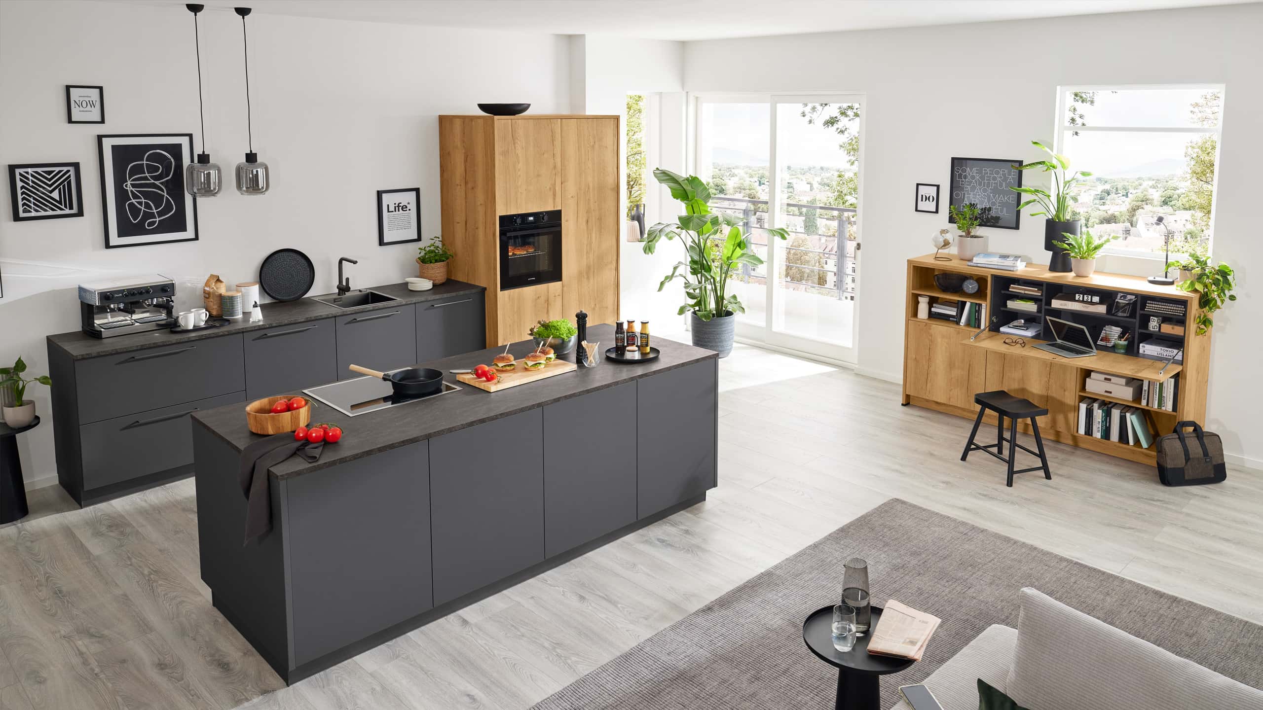 Trendige Inselküche "Serie 3093" von Nobilia