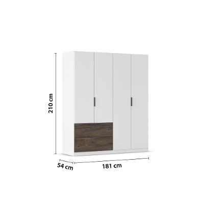 Drehtürenschrank 4-türig, 3 SBK Koda AG927.09L2            Orange-Z