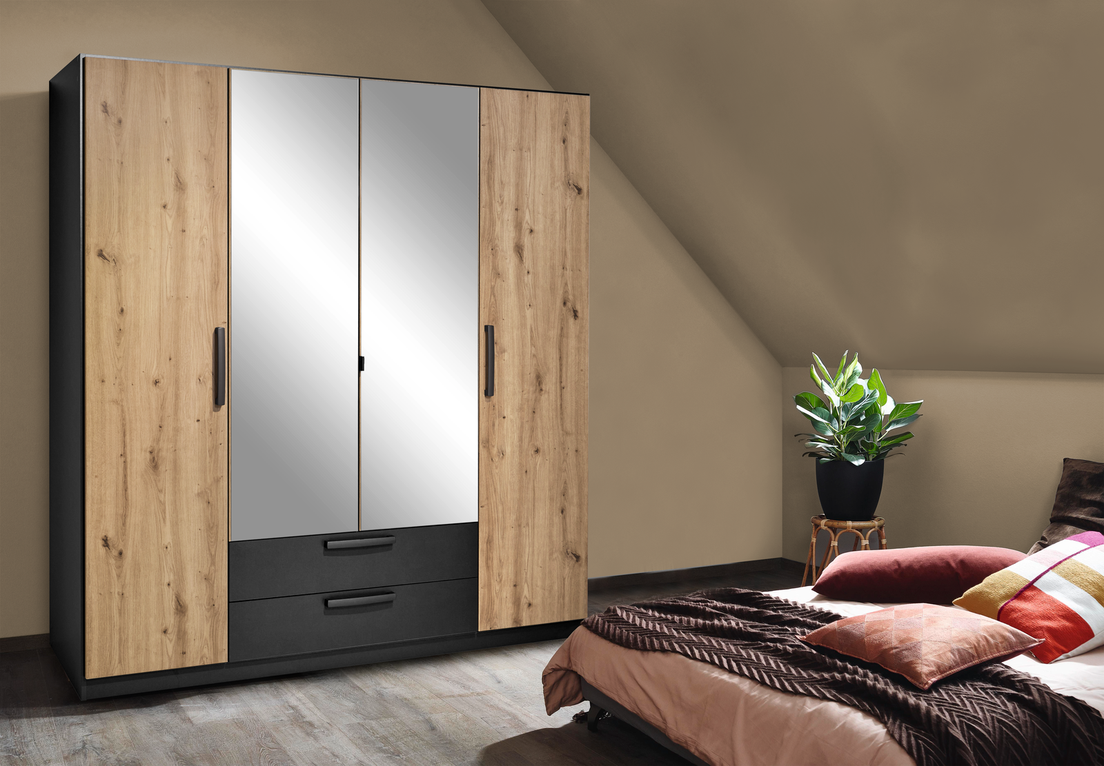 Drehtürenschrank, 4-türig, 2 SBK Style-Up AC399.2205          Blue-Z