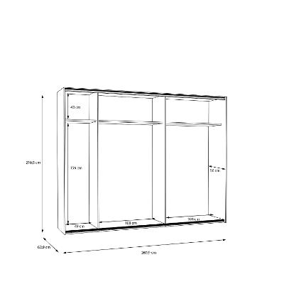 Schwebetürenschrank, 2-trg. Whenua WQNS12511-M748