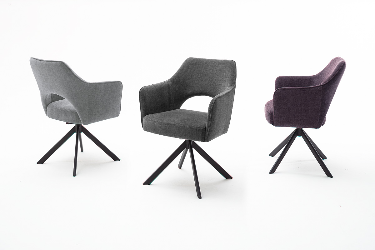 4 Fuß Stuhl mit Armlehnen Tavira