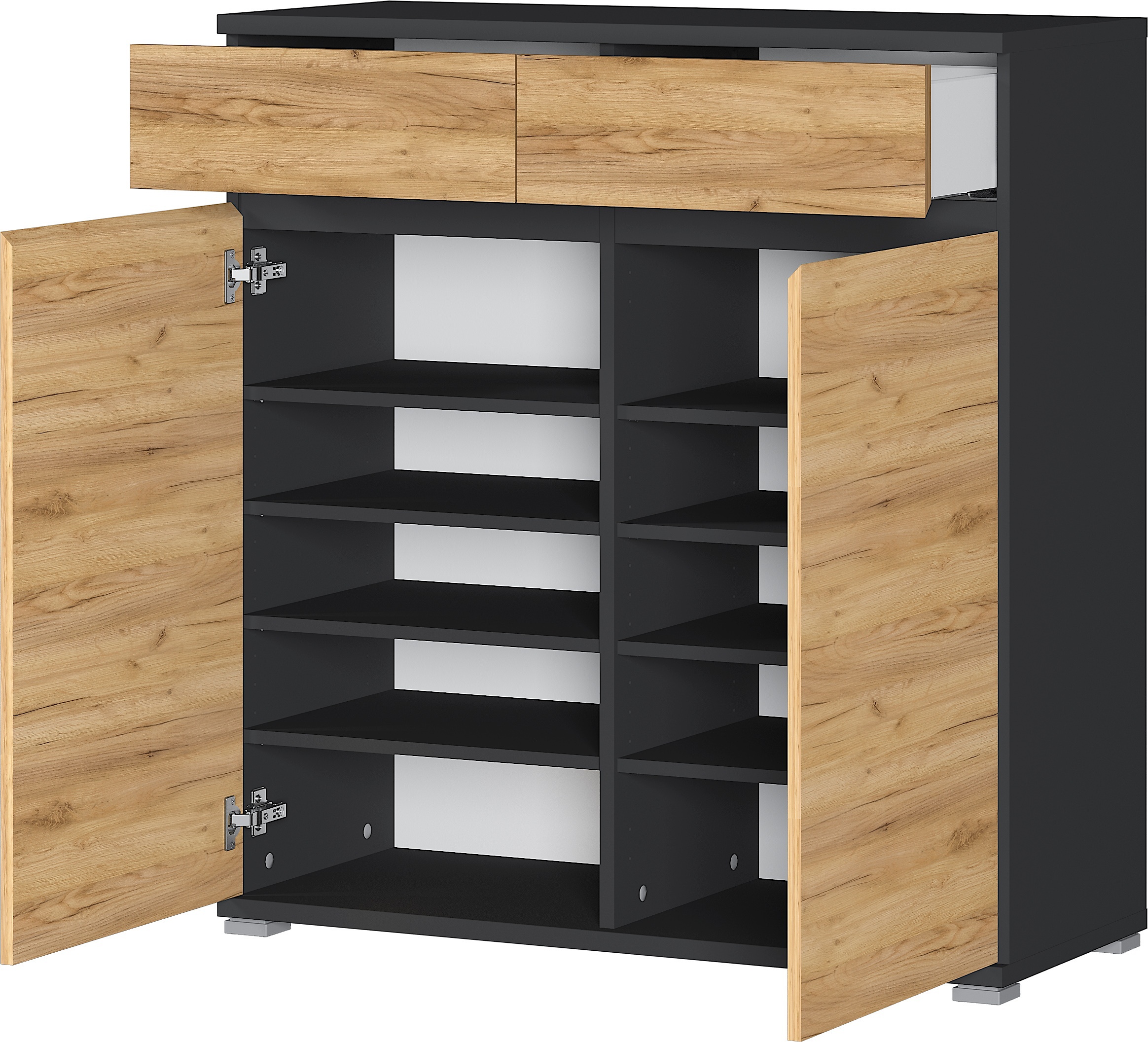 Schuhschrank, 2 SBK + 2 Türen GW-Lissabon 3471-562