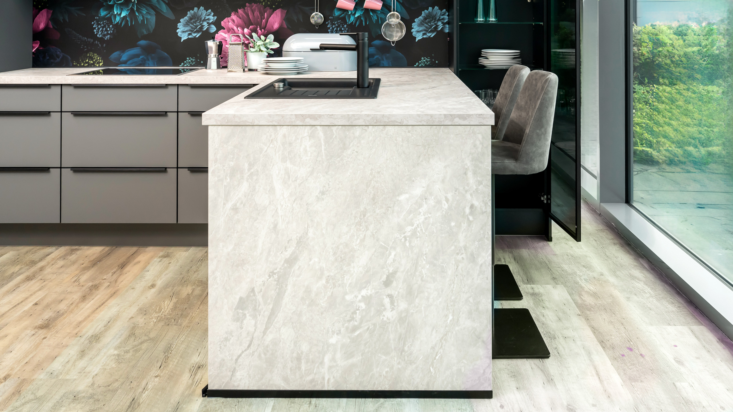 Moderne L-Küche "Senso" von Culineo